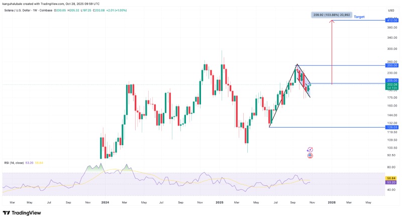 SOL/USD周线图
