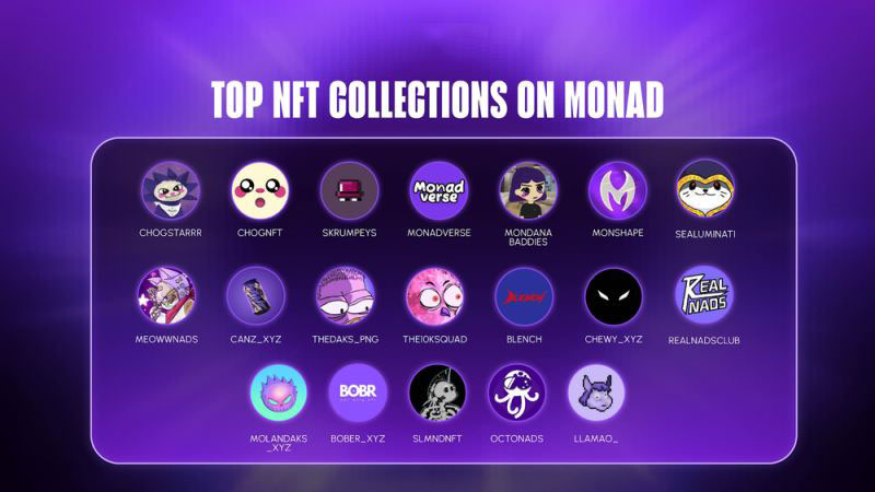 具有空投潜力的Monad NFT系列