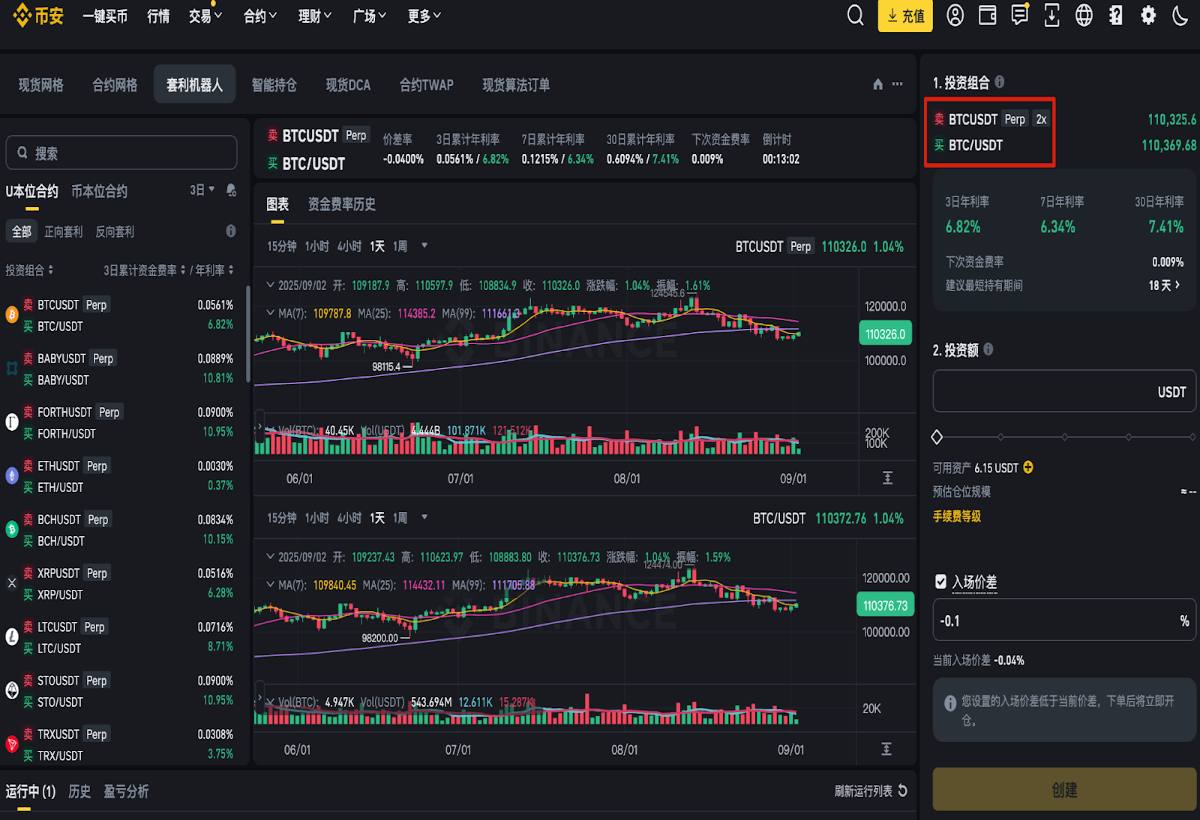 币安资金费率套利机器人介绍