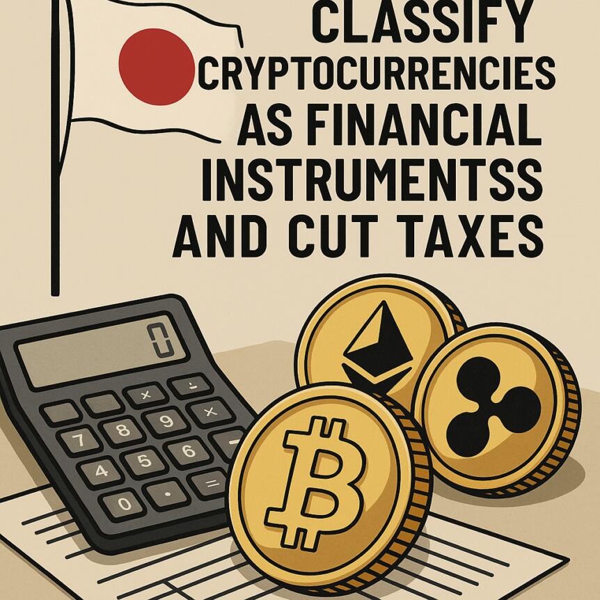 日本拟将加密资产重分类为金融工具，税率统一降至20%