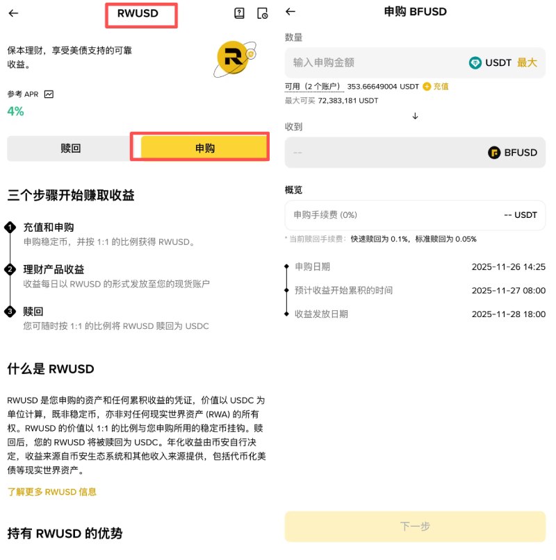 使用RWUSD赚钱