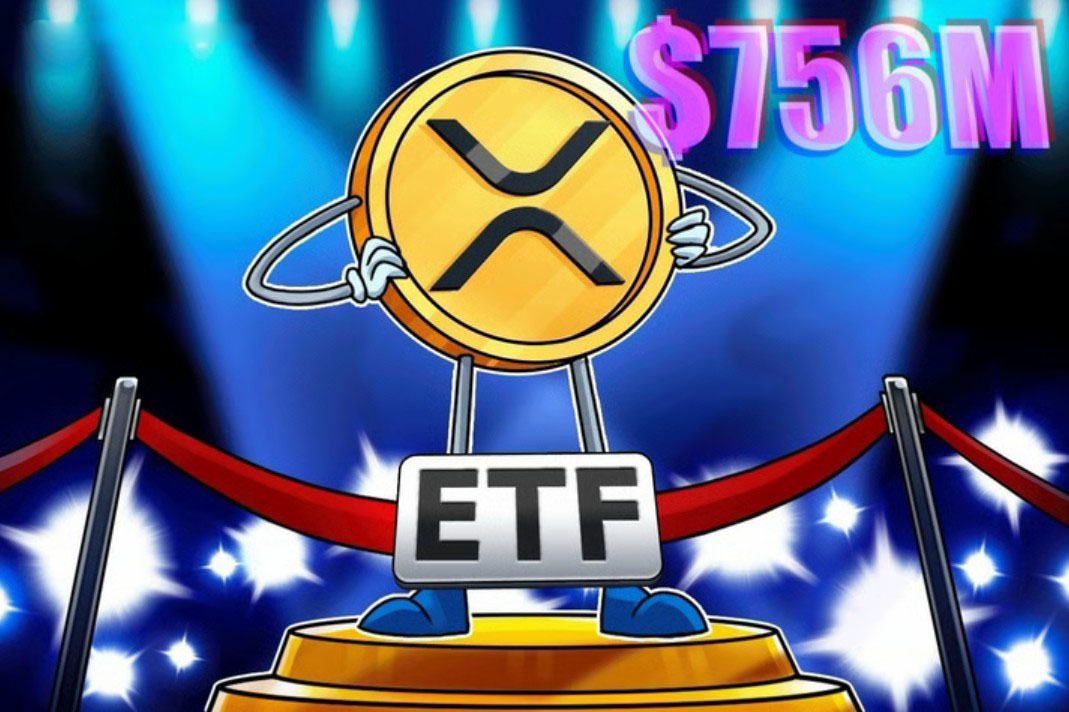 瑞波币（XRP）ETF资金流入超过7.56亿美元，看涨背离暗示趋势逆转