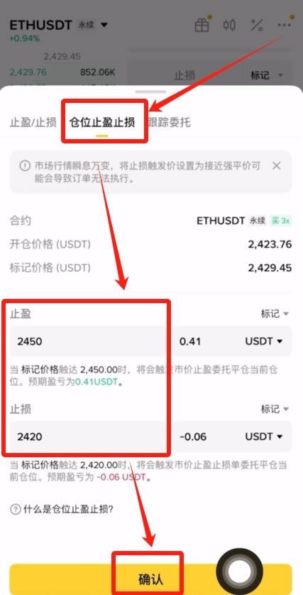 如何设置合约的止盈止损?_图2