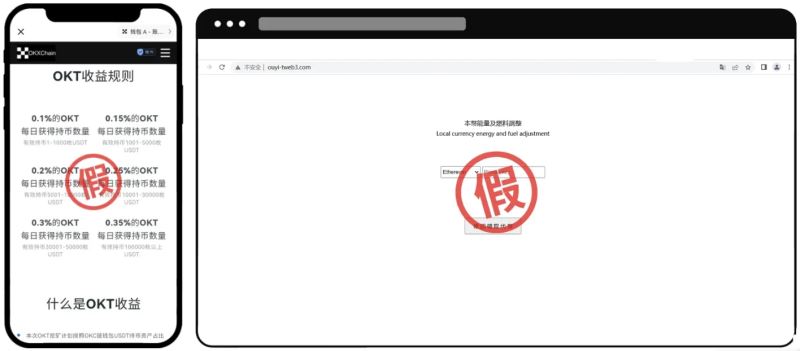 诈骗案例一：引导用户点击不明链接授权钱包