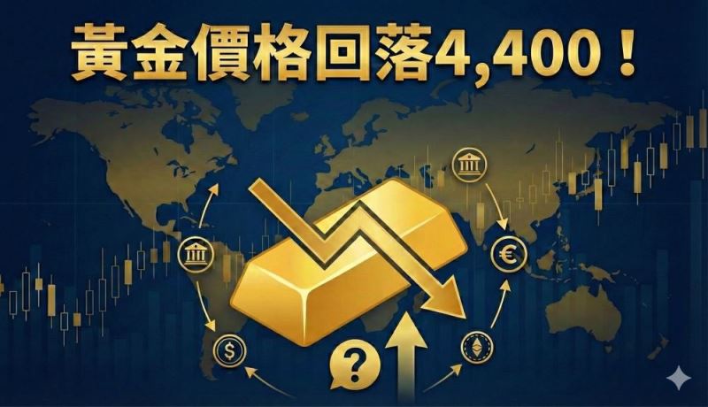 金价急跌21%！从5,598美元回落至4,400美元，核心逻辑与后市展望
