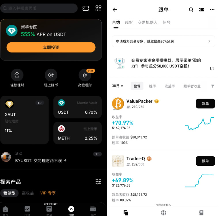 Bybit & Bitget——理财与跟单的黑马_图2