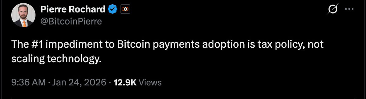 比特币支付：税阻，非扩容