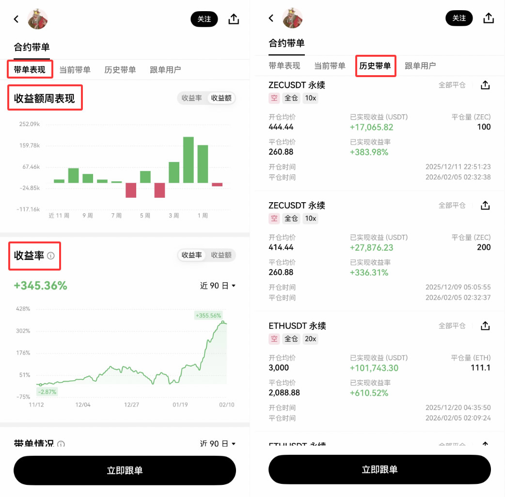 如何进入欧易跟单页面?如何查看交易员的历史带单和已关注的交易员?