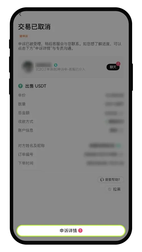 您的订单被申诉