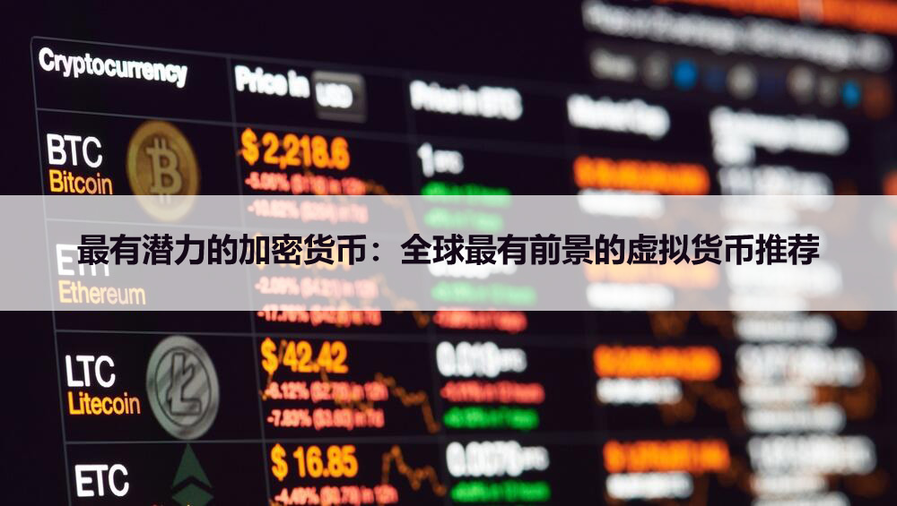 2026年最有潜力的加密货币：全球最有前景的虚拟货币推荐