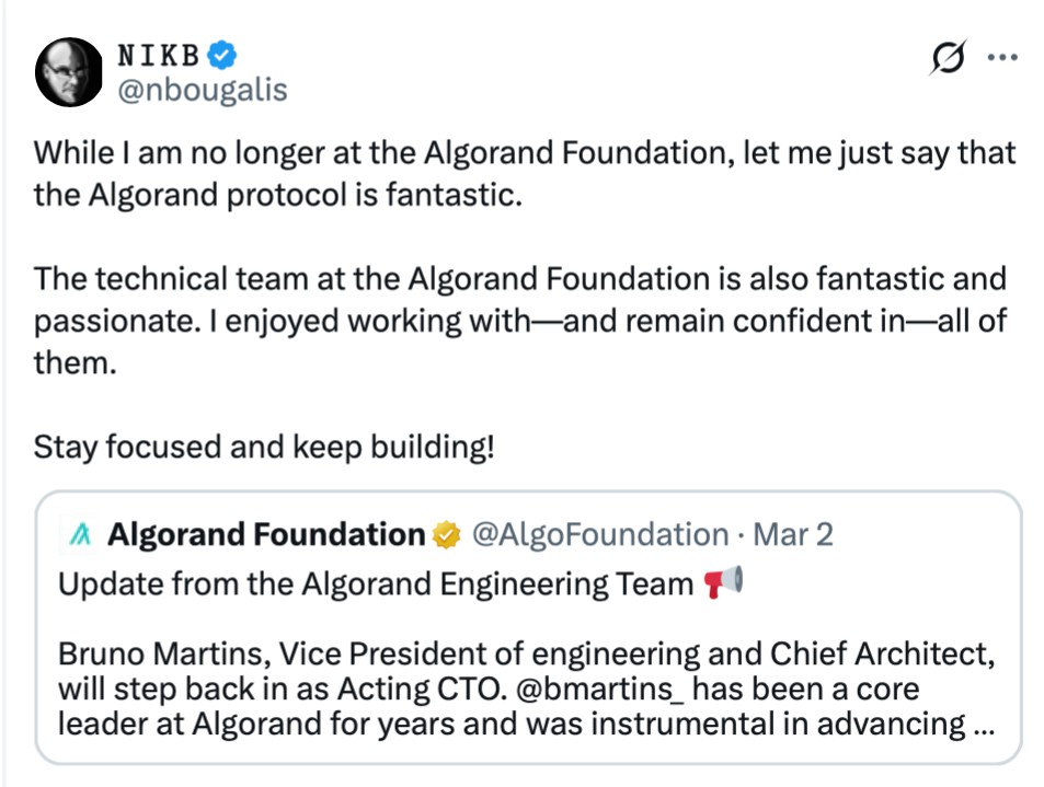 Algorand基金会:宏观不确定性裁员25%