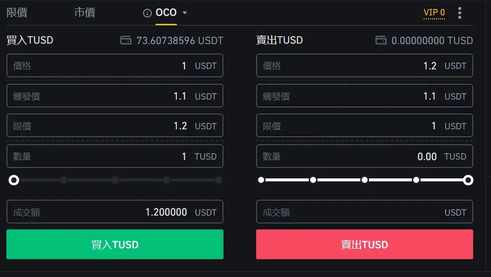 OCO 选择性委托（One Cancels the Other）