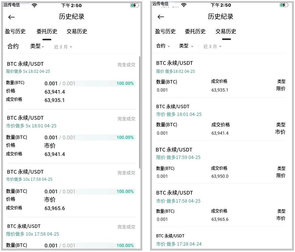 3. 合约交易