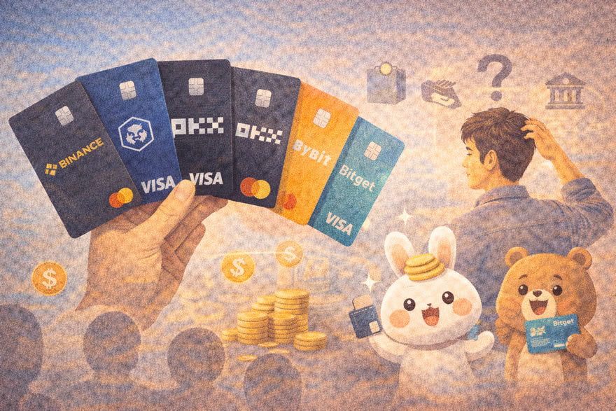 币圈U卡怎么选?六种加密签帐卡对比:消费、回馈、限制及使用心得