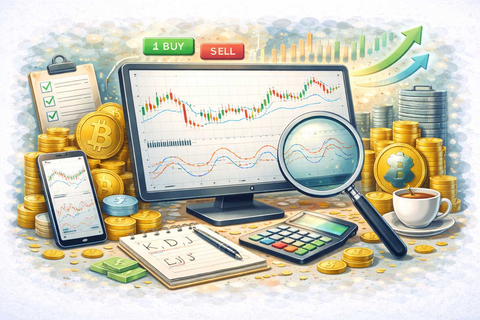 KDJ指标详解：加密货币短线交易的核心技术分析指南