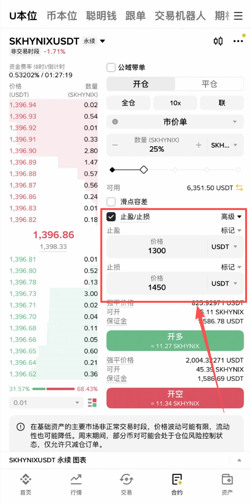 币安SK海力士合约怎么做多做空?SKHYNIX做多做空操作步骤教程
