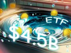 六月比特币ETF遭45亿美元抛售重创，规模超越Strategy融资计划