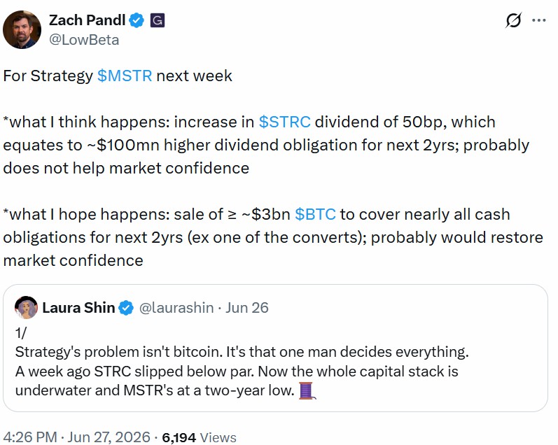 灰度建议Strategy卖30亿BTC
