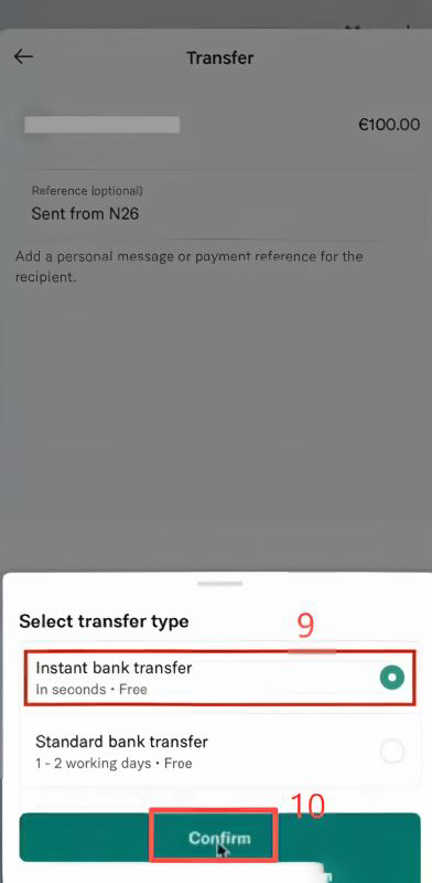 用N26给OKX欧区版入金怎么操作?_图6