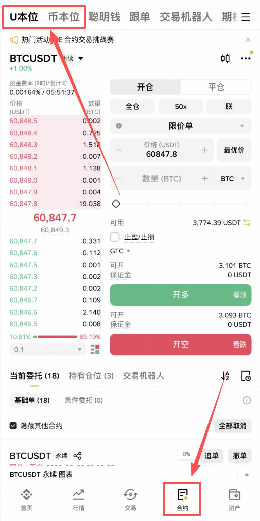 比特币(BTC)现货交易和合约交易有什么区别?新手该怎么选?