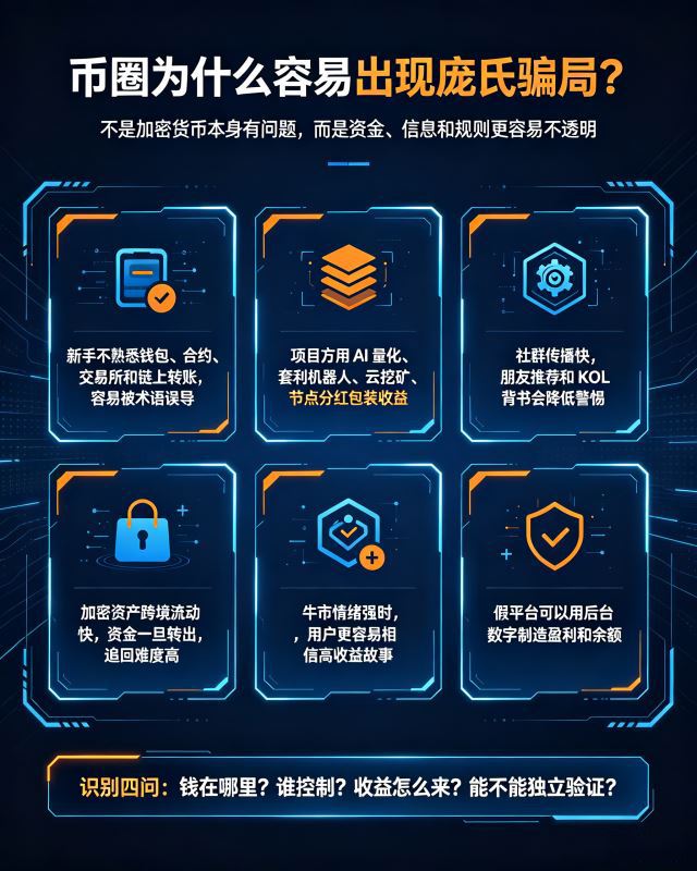 币圈为什么容易出现庞氏骗局？