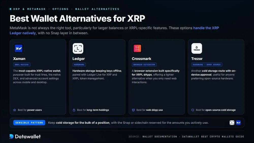 XRP 的最佳 wallet 替代方案