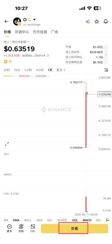 币安交易所购买o1 exchange(O币)_图2