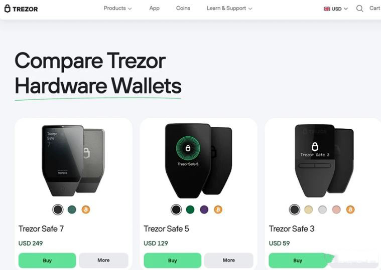 9. Trezor，开源安全的代名词