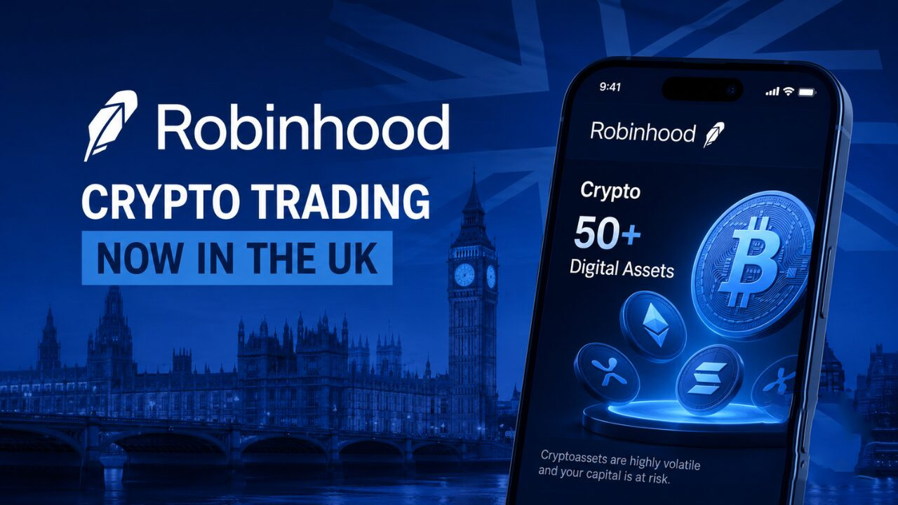 Robinhood在英国推出加密货币交易服务：提供 50 多种数字资产