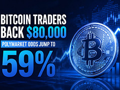 Polymarket预测BTC触8万概率升至59%：空头回补与ETF流入助推
