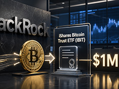 贝莱德下调IBIT实物兑换门槛至100万美元，释放50亿美元存量资产潜力