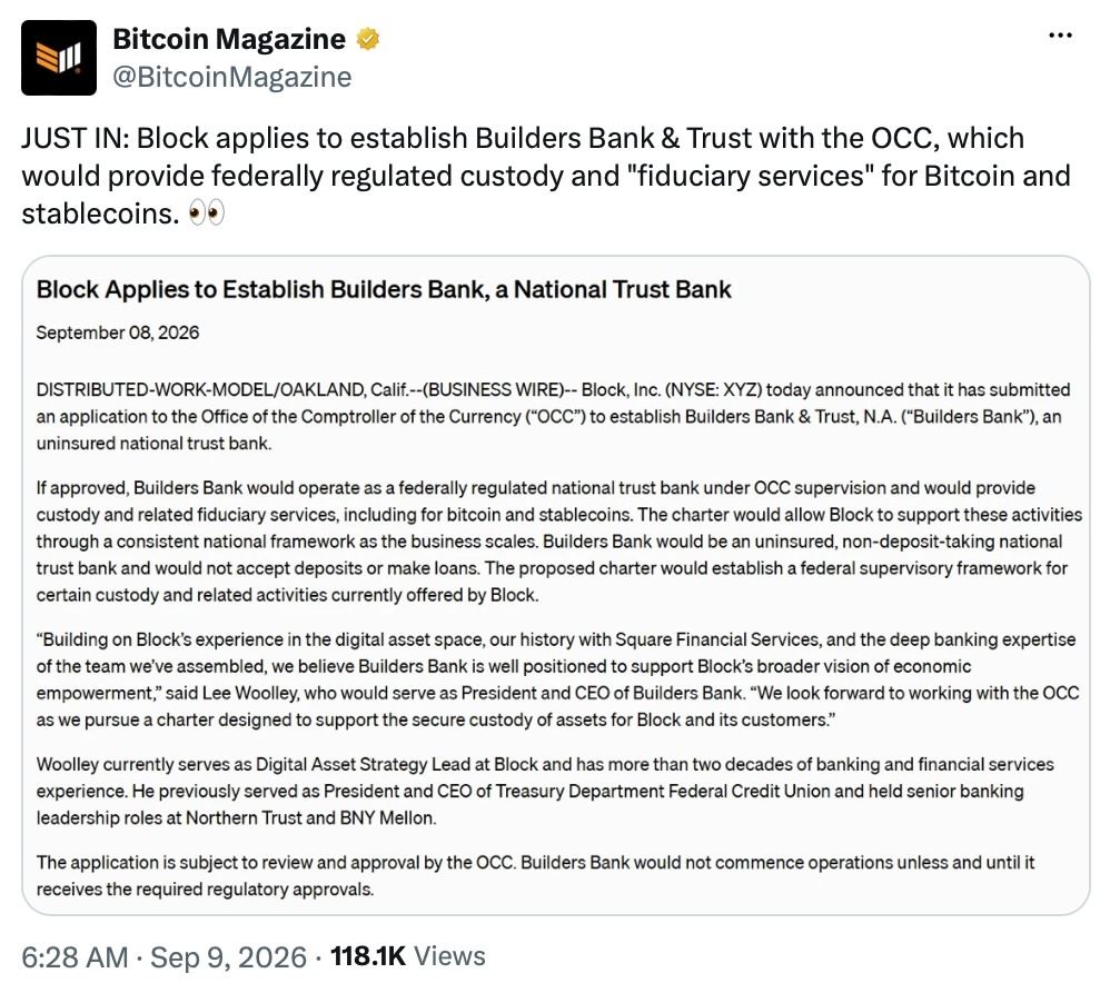 Block布局比特币托管