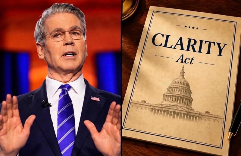 美国财长呼吁国会通过CLARITY Act,法案搁浅将释放负面市场信号