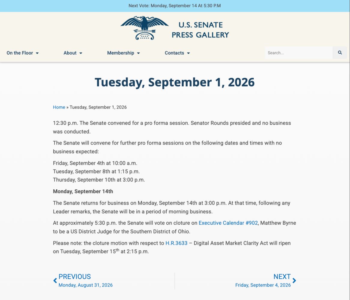 「伪 DeFi」将向 CFTC 注册:新版《CLARITY Act》改了哪些内容?