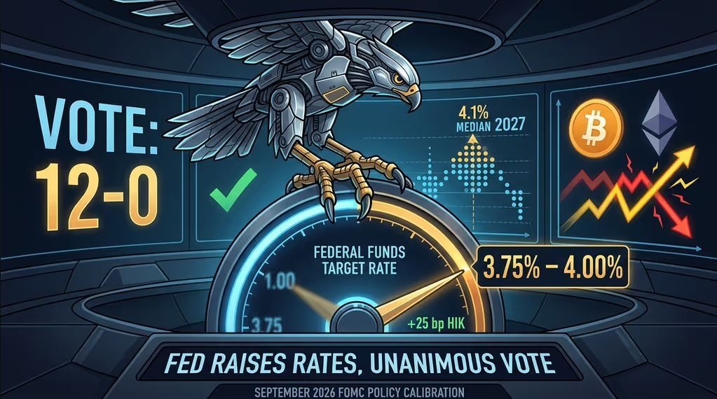 2026年9月FOMC:美联储加息25个基点,鹰派点位图,这是否意味着新一轮加息周期的开始?