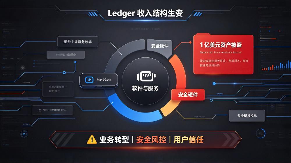 Ledger营收重心偏移,硬件业务退居次席,千万级资产被盗案再掀安全信任危机