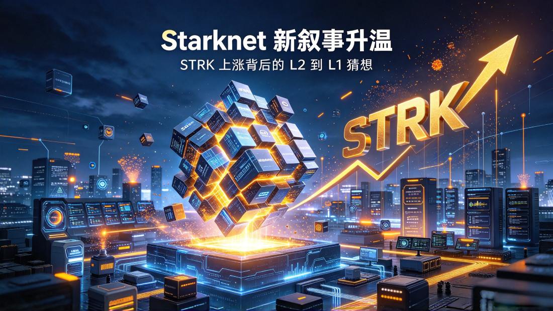 新叙事引爆市场！Starknet计划从L2转为独立L1，STRK随之迎来上涨行情