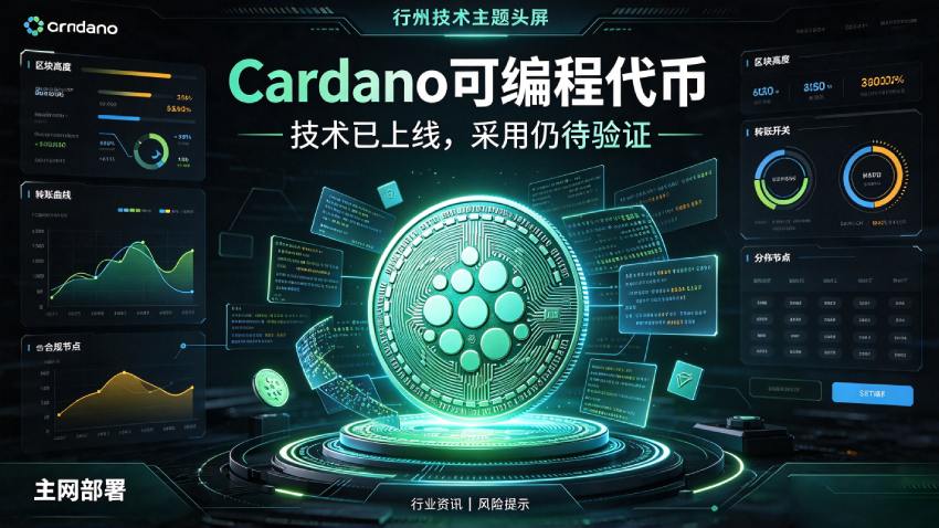 Cardano可编程代币标准正式上线主网，资产自带合规规则，落地采用情况仍有待市场验证