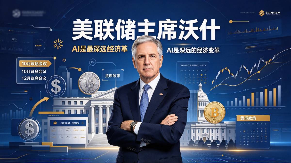 美联储主席沃什发言复盘：AI为本人生平最深远经济变革，10月与12月议息会议成关键窗口
