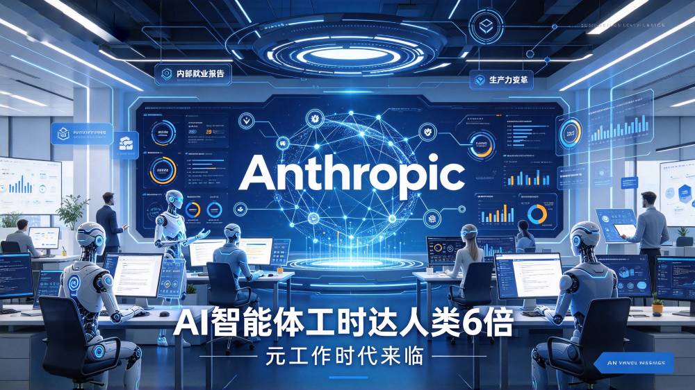 Anthropic内部就业报告发布,AI智能体工时达到人类6倍,全新元工作时代正式来临