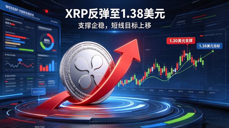 链上巨鲸退出币安引发回调,XRP(瑞波币)现价1.30美元,反弹目标1.38美元